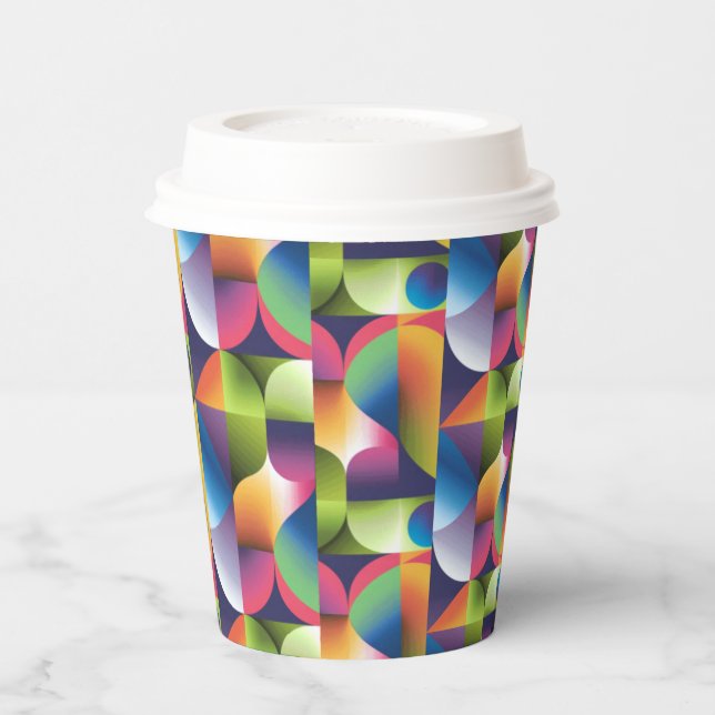 Vibrant Harmony Paper Cups (Left)