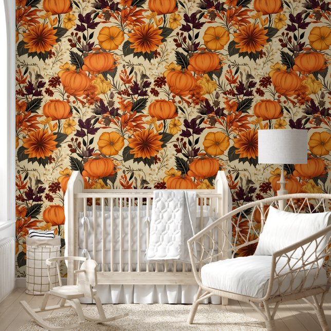 Vibrant Harvest Blooms Wallpaper (Kids)