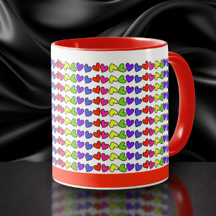 Vibrant Hearts Mug
