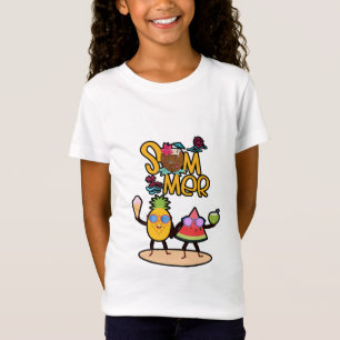Vibrant Hello Summer Colourful Ocean Animals T-Shirt