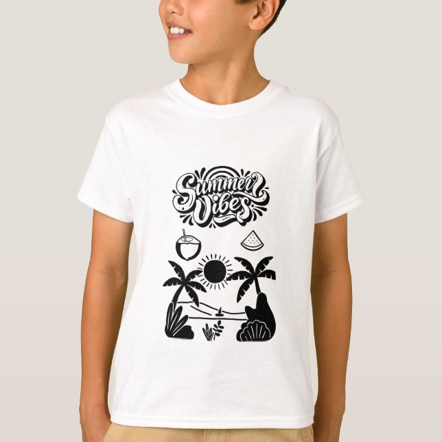  Vibrant Hello Summer   T-Shirt (Front)