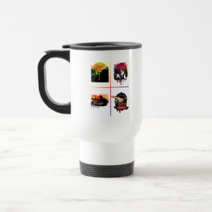 Vibrant Hip Hop Street Culture Bold Colourful Urba Travel Mug