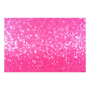 Vibrant Hot Pink Glitter Sparkle Texture Photo  Print