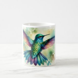 Vibrant Hummingbird 240824AREF124 - Watercolor Coffee Mug