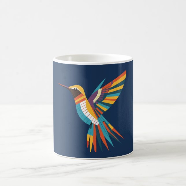 Vibrant Hummingbird  Coffee Mug (Center)