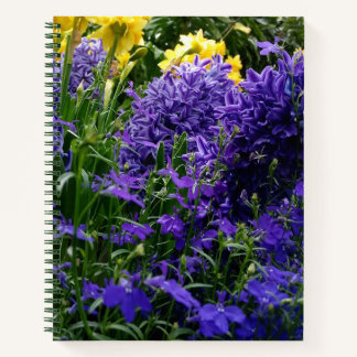 Vibrant Hyacinth & Daffodil Spring Flower Notebook