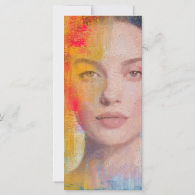 Vibrant Impasto Abstract Portrait (Front)