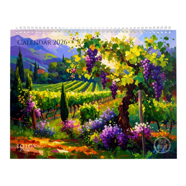 Vibrant Impasto Art Calendar 2026 (Cover)
