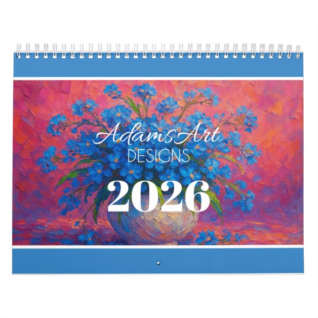 Vibrant Impressionist Floral Calendar (Cover)