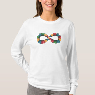 Vibrant Infinity Symbol with Hearts T-Shirt
