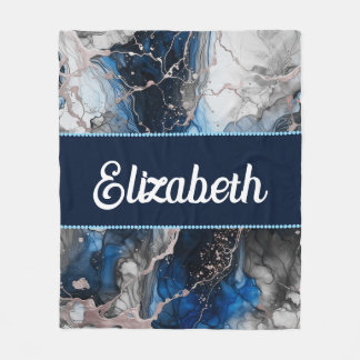 Vibrant Ink Fusion Fleece Blanket