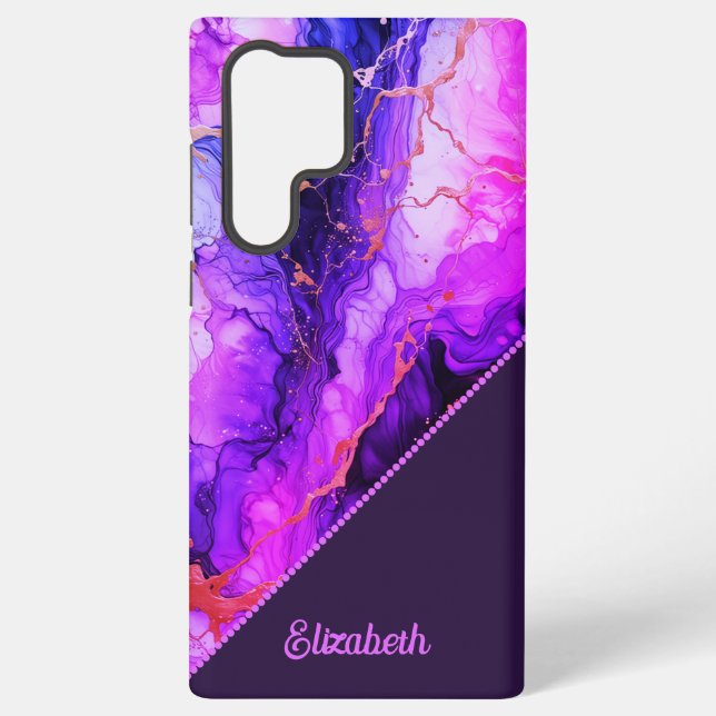 Vibrant Ink Fusion Samsung Galaxy S22 Ultra Case (Back)