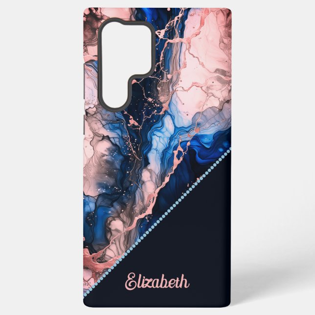 Vibrant Ink Fusion Samsung Galaxy S22 Ultra Case (Back)