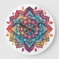 Vibrant, Intricate, Bohemian, Mandala Art