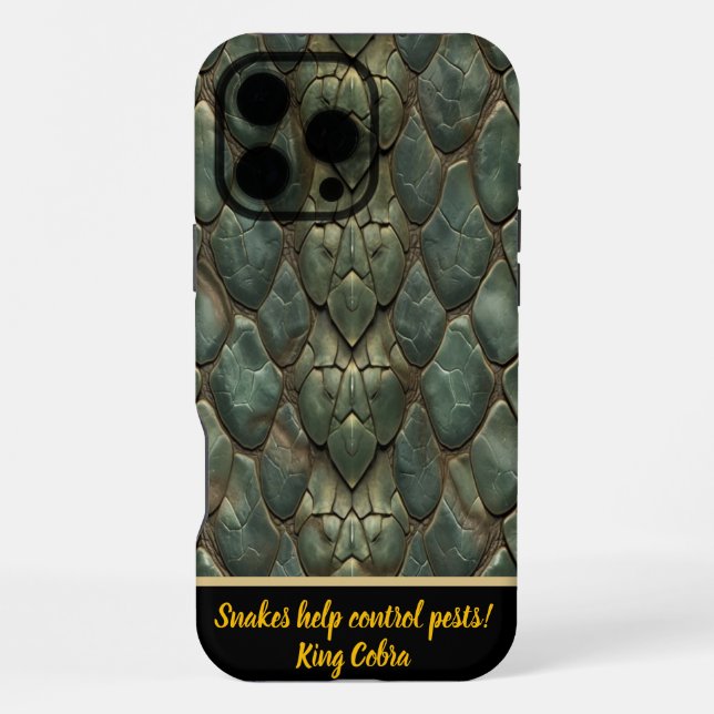 Vibrant, intricate snakeskin patterns iPhone case (Back)