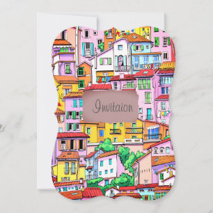Vibrant Italian Facade Invitation