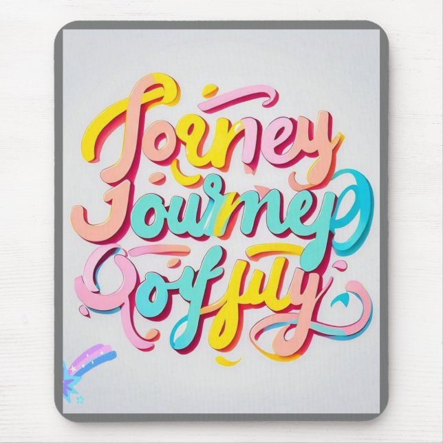 "Vibrant Journey Design" Mouse Mat (Front)