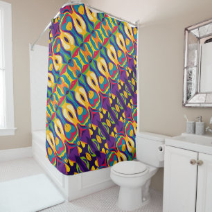 Vibrant Kaleidoscope Flow Shower Curtain