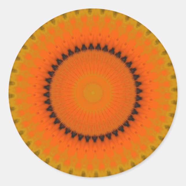 Vibrant Kaleidoscope Sticker (Front)