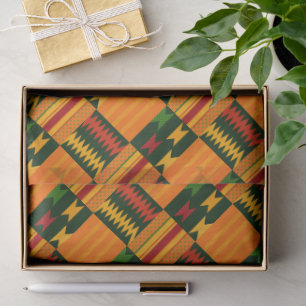 Vibrant Kente Cloth Inspired Print  Tissue Paper