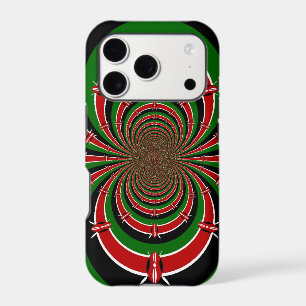 Vibrant Kenya Vision Mirrored Kenyan Flag Abstra