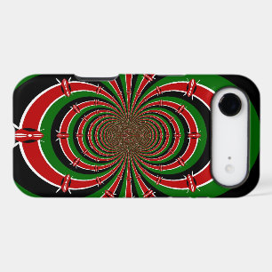 Vibrant Kenya Vision   Mirrored Kenyan Flag Abstra
