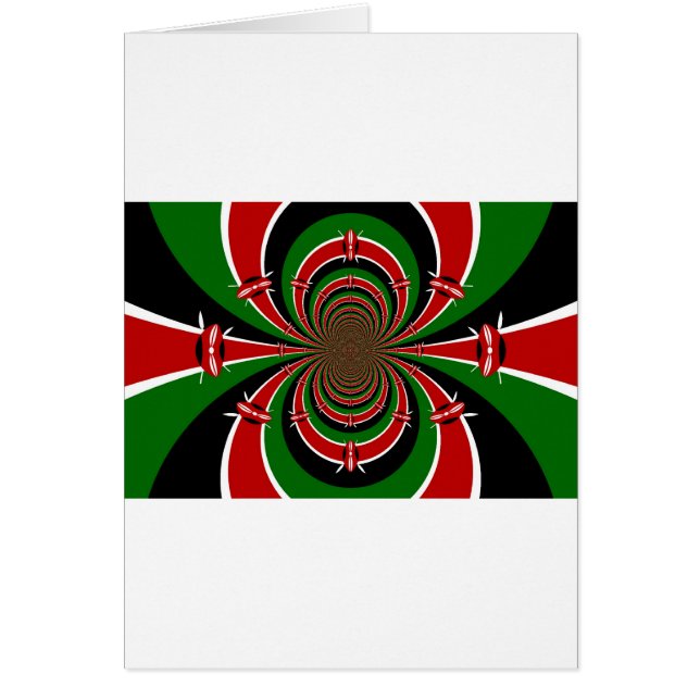 Vibrant Kenya Vision: Mirrored Kenyan Flag Art   (Front)