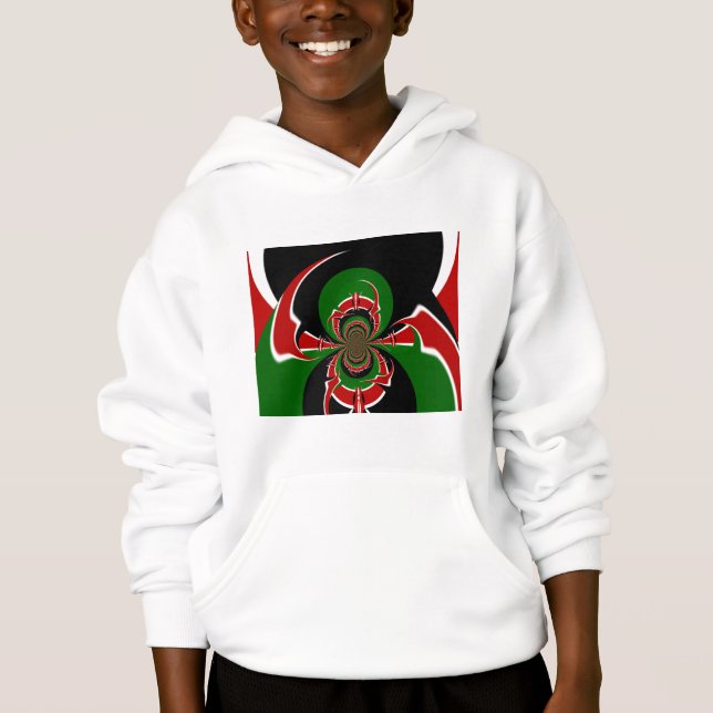 Vibrant Kenyan Flag Pattern: A Powerful Art (Front)