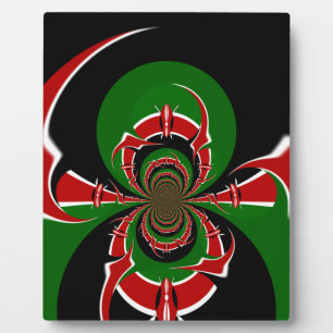Vibrant Kenyan Flag Pattern: A Powerful Art Plaque
