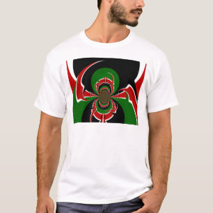Vibrant Kenyan Flag Pattern: A Powerful Art T-Shirt