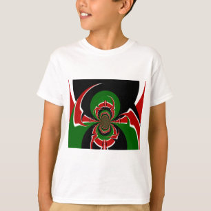 Vibrant Kenyan Flag Pattern: A Powerful Art T-Shirt
