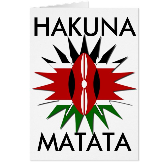 Vibrant Kenyan Flag Pattern: An 18-Star Art (Front)