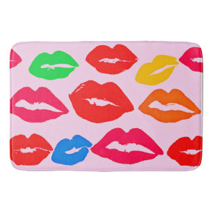 Vibrant Kissed by Colours Pattern Bath Mat
