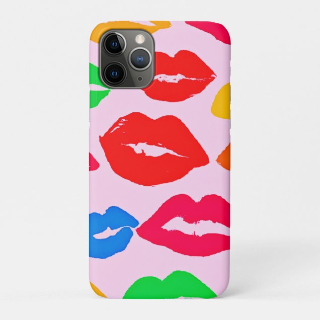 Vibrant Kissed by Colours Pattern Case-Mate iPhone Case (Back)