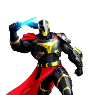 Vibrant Knight Throw Blanket