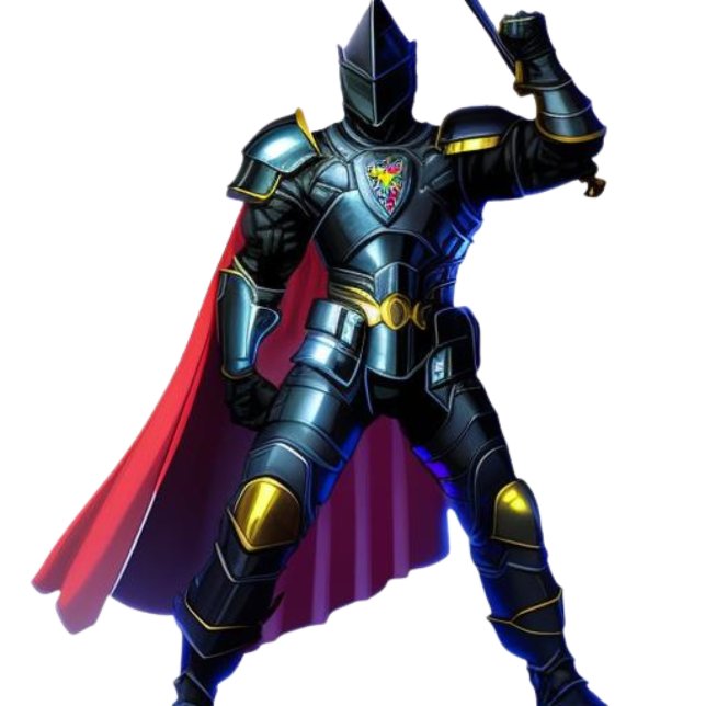 Vibrant Knight Throw Blanket Cushion (Creator Uploaded)