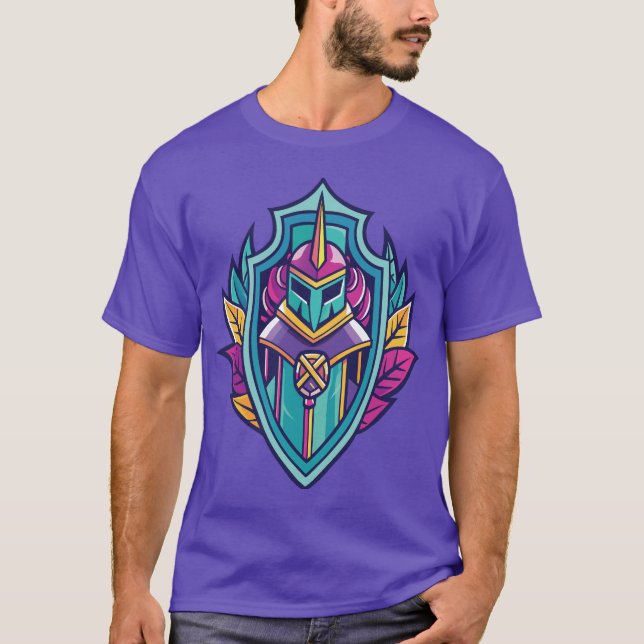 Vibrant Knight's Emblem T-Shirt (Front)