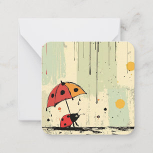 Vibrant Ladybug Delight Card