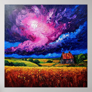 🎨 Vibrant Landscape Oil Painting For Bold Decor