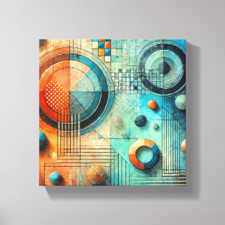 Vibrant Layers Canvas Print