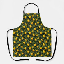 Vibrant Lemon Citrus Tree Pattern