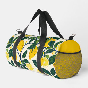 Vibrant Lemon Grove Duffle Bag