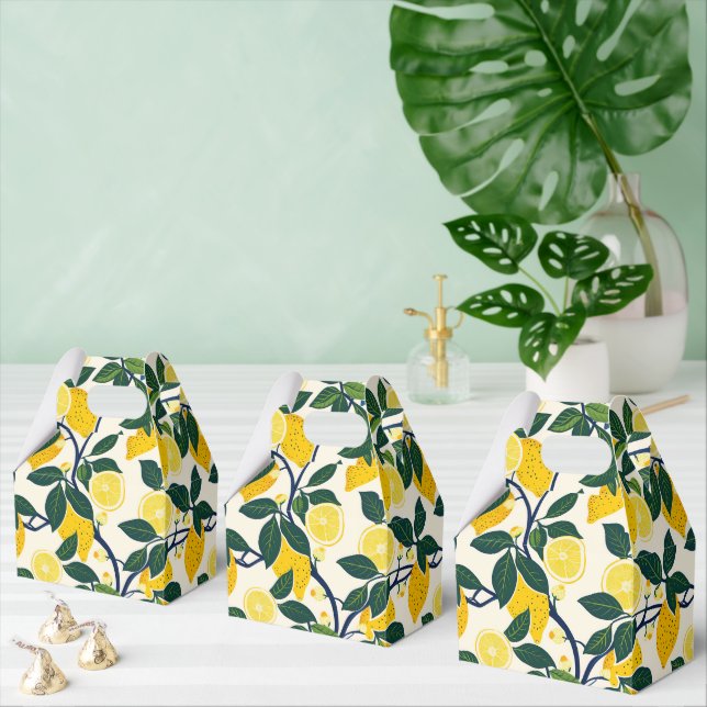 Vibrant Lemon Grove Favour Box (Multiple)