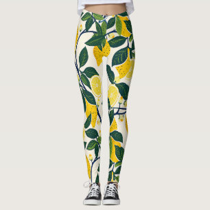 Vibrant Lemon Grove Leggings