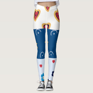 Vibrant "Less Is More" Abstract Graphic Leggings