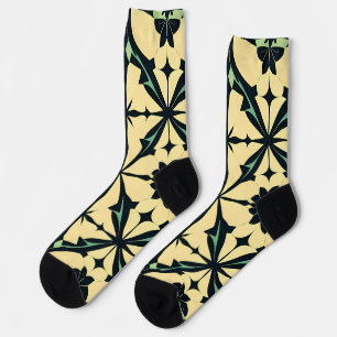 Vibrant "Less Is More" Abstract Graphic Socks