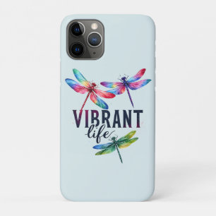 Vibrant Life - Artistic Dragonfly iPhone 11 Pro Case