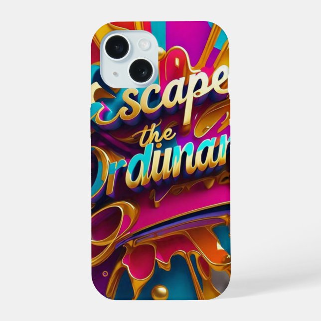 "Vibrant Life Escapes" iPhone 15 Case (Back)