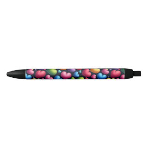 Vibrant Love Black Ink Pen