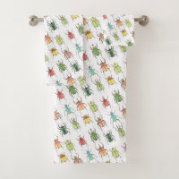 Vibrant Love Bugs Watercolor Beetles